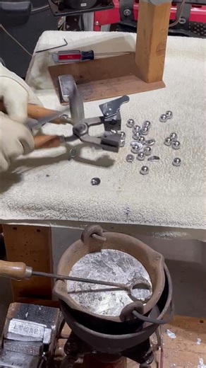 3.4M views · 21K reactions | One by one… roundballs for smoothbore. • • • • • #blackpowder #competitionshooting #competitiveshooting #shooting #shootingsports | 1st Pennsylvania Rifles - Bucktails | Facebook