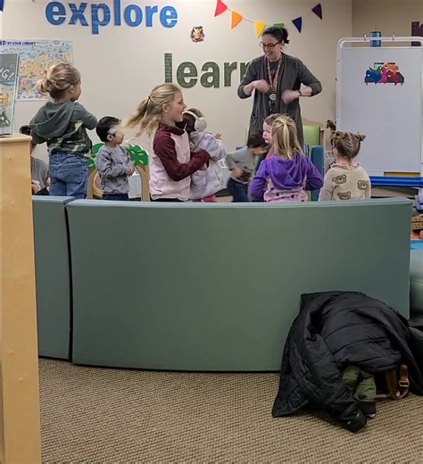 A little T-Rex workout wakes us all up. 🦖🦖🦖 | Eielson AFB Library