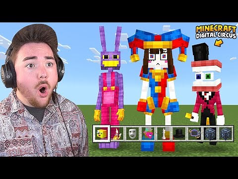 PLAYING THE AMAZING DIGITAL CIRCUS MINECRAFT MOD... (its so amazing)