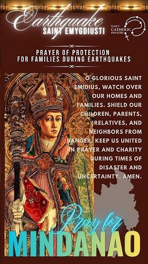 Prayer of Protection for Families During Earthquakes Spare Mindanao General Santos