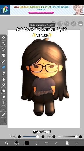 Light Hack Using Ibispaintx彡 #samivart #fblifestyle #digitalart | Samiv_Art