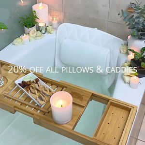 Last chance to indulge in lockdown with 20% OFF all bath pillows and bath caddies ➡️ Use code COMFORT20 http://bathbox.com.au/megasale/ | Bath Box