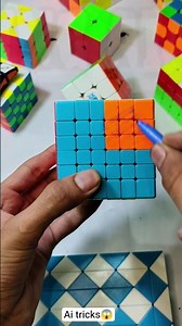 6by6 cube solve by using ai😱 l ai tricks l #cube #shortclips #video