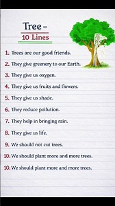 Tree paragraph for 10 line #english#paragraph👍#viral