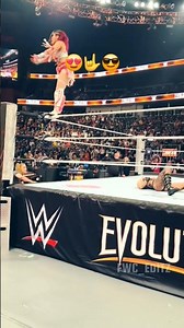 Rhea Ripley vs IYO SKY Evolution Match #wweevolution #rhearipley #trending #viral #flyingattack