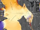 Tsunami wave simulation for Seattle-Bainbridge Island waterfronts
