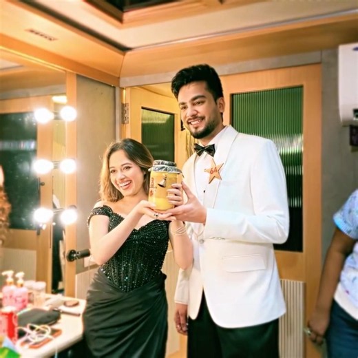 elvish bhai promoted her brand new ghee brand with jannat zubair|elvish yadav#elvishyadav#jannat
