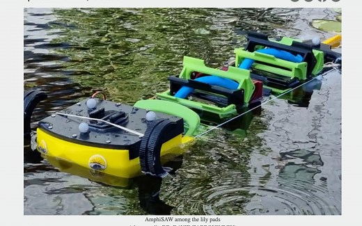 波浪式游泳机器人：两波机制｜2023【以色列本古里安大学】