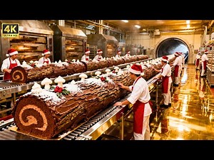 Inside a Christmas Bakery: How to Make 10,000 Yule Logs a Day