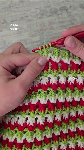 Lace 2 Row Repeat Relief Crochet Pattern | FPDC Stitch #crochettutorial #easycrochet #crochetblanket