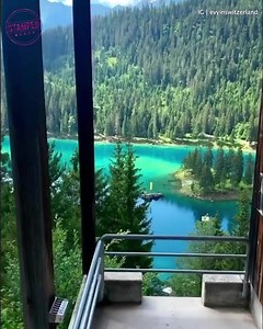 Clear Turquoise Water Of Caumasee Lake, Switzerland 🌿💦 🎥 : https://www.instagram.com/evyinswitzerland/ Follow Us On Instagram For More❤️! https://www.instagram.com/stamped_traveler/ | Stamped