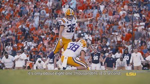 131K views · 941 reactions | 70 mph kick and 350 lbs of force - LSU Department of Physics and Astronomy prof David Young explains the physics behind Cole Tracy’s game-winning field goal at Auburn. LSU Football | LSU | Facebook