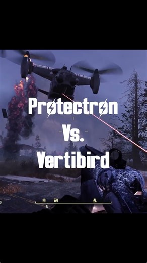 Fallout 76 - Protectron Vs. Vertibird🙄 #fallout76 #fallout76clips