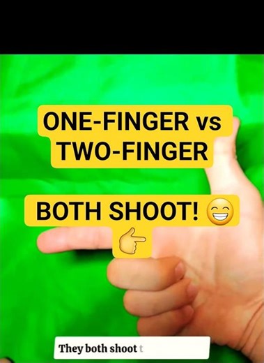 One-Finger vs Two-Finger PISTOL — Both Shoot! 😁👉 #HowToMakeKitsch