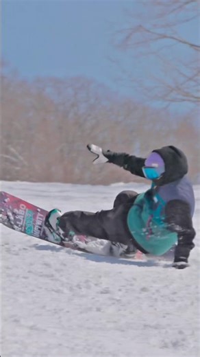 超可動バイン FLUX CXでヒールサイドサークルターン#カービングターン #snowboarding #snowboardbindings #スノーボード