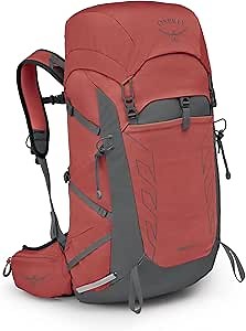 Osprey Tempest 33L Women's Lightweight Hiking Backpack - Daypack for Travel & Camping, Red Pampas/Coal Grey