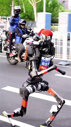 50 minutes and 26 seconds! Beijing Humanoid Robot Marathon pushes the limits #robot #marathon