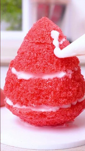 Mini Fondant Strawberry Cake🍓 Satisfying ASMR | Mini Cake #shorts #asmr #miniature #minicake