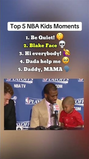 Top 5 NBA Kids Moments 😂 #nba #basketball