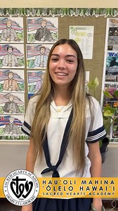 Hau'oli Mahina 'Ōlelo Hawai'i! Mahina ‘Ōlelo Hawai‘i, celebrated every February, honors and celebrates the Hawaiian language. Join the movement to keep ‘ōlelo Hawai‘i alive and thriving by learning how to recite the sign of the Cross in Hawaiian with our #SacredHeartsAcademy Hawaiian Language students. Mahalo nui loa to Kumu Keonilei Lealiifano for this awesome video to share with our Academy 'ohana! E ola mau ka ‘ōlelo Hawai‘i! Long live the Hawaiian language! #GoLancers! | Sacred Hearts Academ