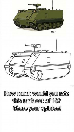 How to Draw an M113 Armored Vehicle Step by Step #m113 #howtodraw