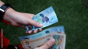 economy and finance with New Zealand money