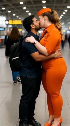 Welcoming Smile: A Pretty Air Hostess and Passenger | Pretty Girl | Dubai Princess