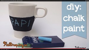 Aprende a elaborar tu propia pintura Chalk Paint o de pizarra y decora todo tipo de objetos como, por ejemplo, tazas.