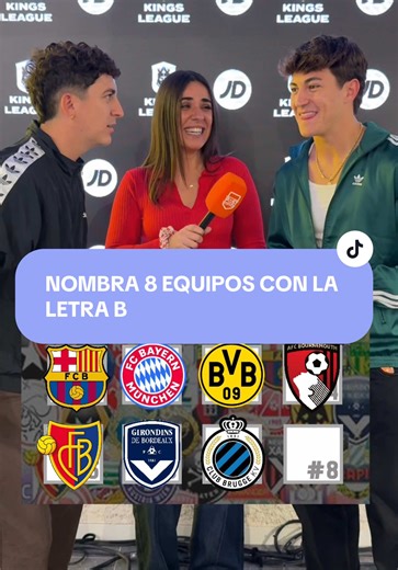 ⚽️🤔 NOMBRA 8 EQUIPOS CON LA LETRA… CON @xBuyer y @Minibuyer #DeportesEnTikTok #TikTokFootballAcademy #kingsleague @maaarvergel