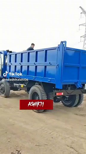 Hydraulic Blue Dump Truck Demonstration