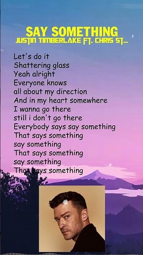 Justin Timberlake ft. Chris Stapleton - Say Something (Lyrics) #shorts