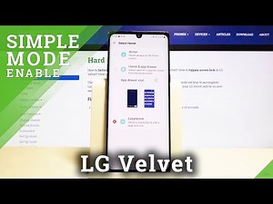 LG Velvet Easy Mode