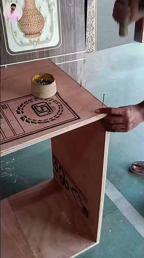 Modern DIY L-Shaped Office Desk: High-Gloss Plywood Build"