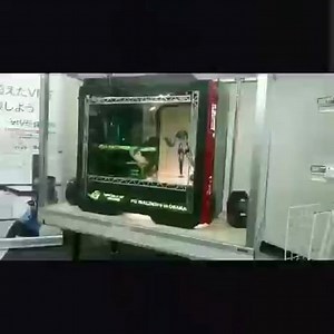 A realistic girl dancing inside a PC case.