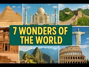 Wonders of the World🌍Explore the 7 Wonders of World🌐Must-See Places for Kids 📚 Educational Video