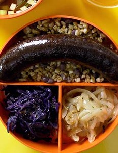 Petit épeautre, azuki et boudin noir pour 4 personnes - Recettes - Elle à Table
