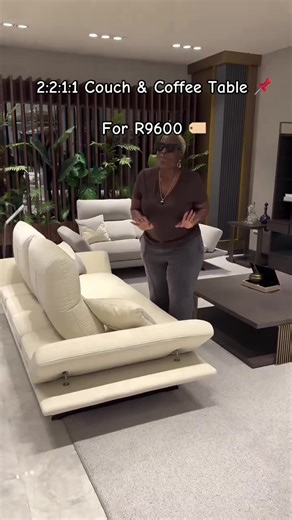 Stylish 2:2:1:1 Couch & Coffee Table Set