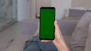 Woman Tapping On Center Of Green Screen Stock Footage SBV-348613287 - Storyblocks