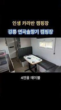 인생 카라반 캠핑장 강릉 연곡솔향기 캠핑장 #강릉여행 #카라반캠핑 #강원도여행
