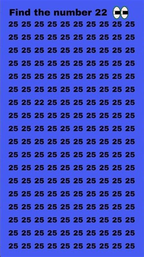 Find the number 22