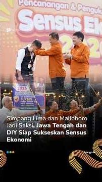 Simpang Lima dan Malioboro Jadi Saksi, Jawa Tengah dan DIY Siap Sukseskan Sensus Ekonomi #SE2026