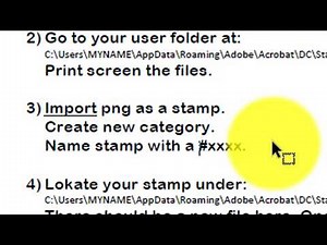 Adobe Acrobat PRO DC transparent dynamic stamp part 1/2