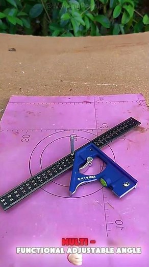 Adjustable angle ruler tool guide #measure #tools