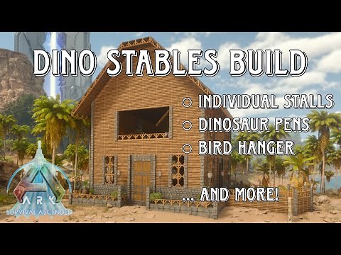 How to build Dinosaur Stables in Ark Survival Ascended [Ark Build Series]