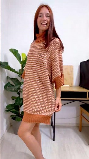 Crochet a Cozy Sweater Dress | Pumpkin Dress Pattern