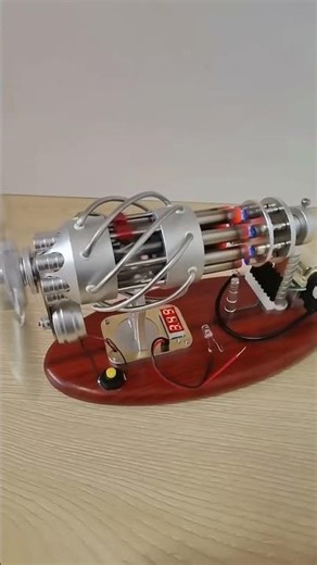 How to startup ENJOMOR 16 Cylinder Swash Plate Stirling Engine#model