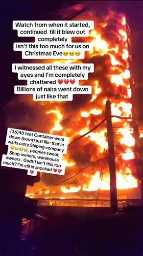 Devastating Fire Outbreak at Balogun Market