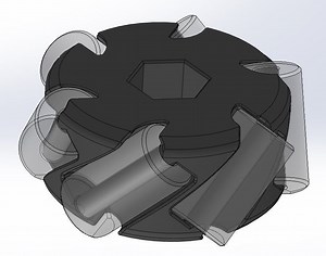 Preassembled 3D printed 2” Mecanum Wheels