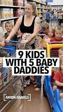 White woman says she has 9 kids with 5 baby daddies and is pregnant again, doesn't mind being ghetto