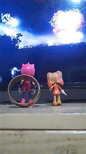 amy rose & cream the rabbit fireworks